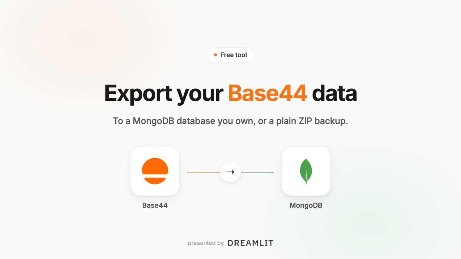Base44 Exports Your Code, Not Your Data. We Fixed That.