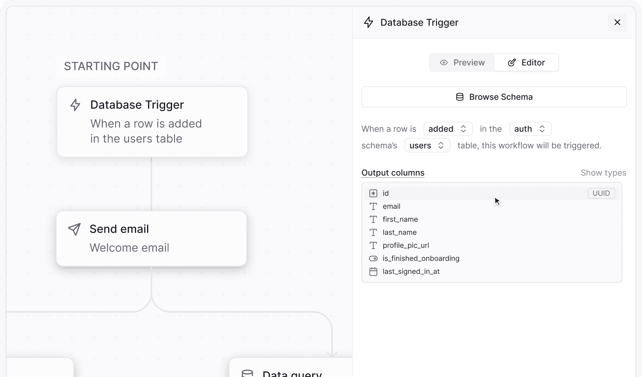 Real-time workflow triggers visualization