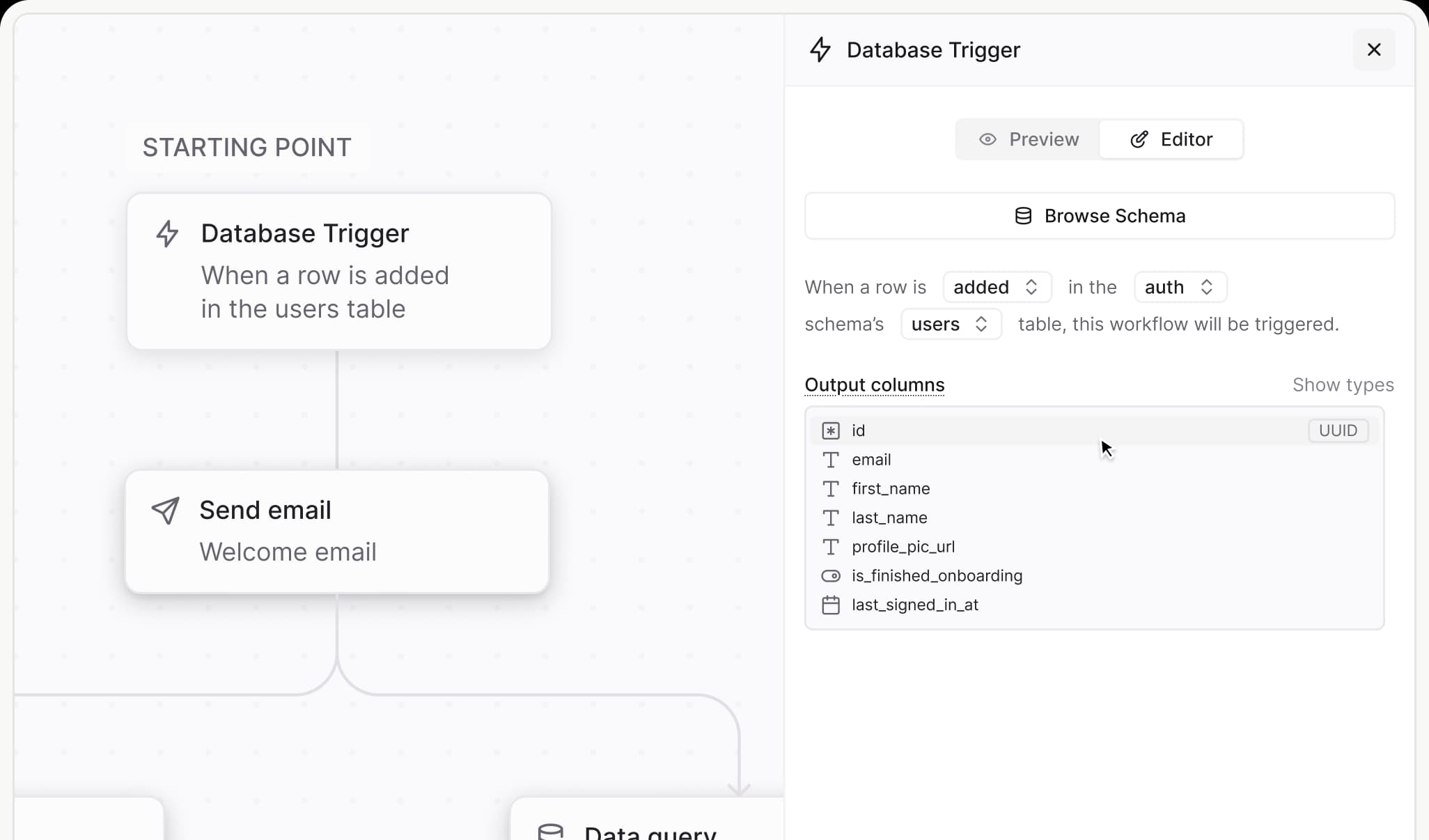 Real-time workflow triggers visualization